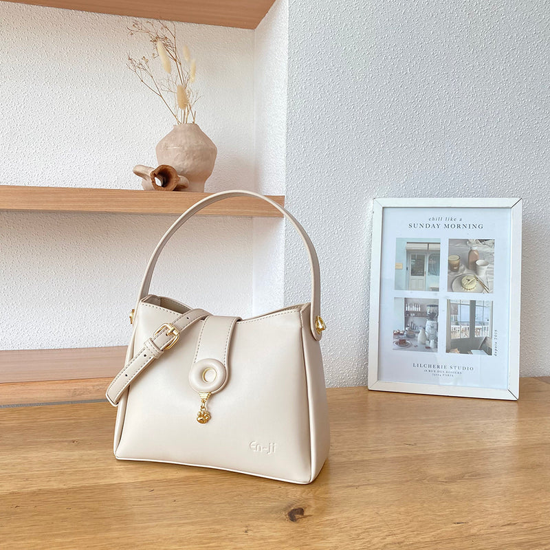 En-ji Mindi Handbag - Cream