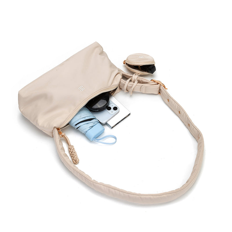 En-ji Davici Shoulderbag Wanita - Latte