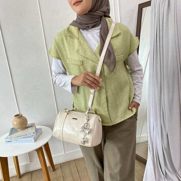 En-ji Nido Handbag - Cream