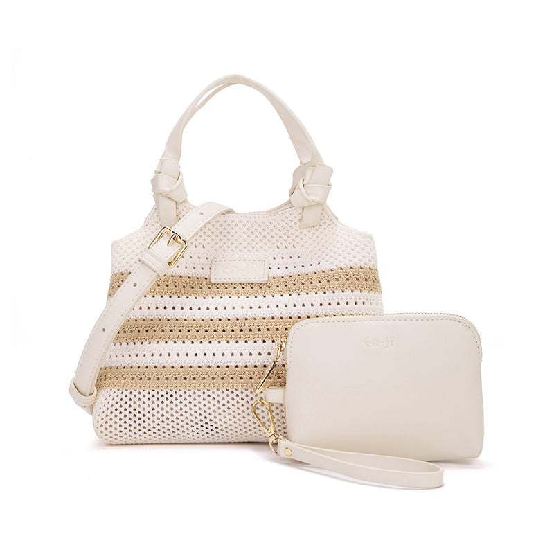 En-ji Sore Handbag - Cream