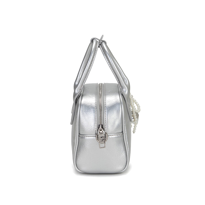 En-ji Miudi Handbag - Silver