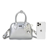 En-ji Miudi Handbag - Silver