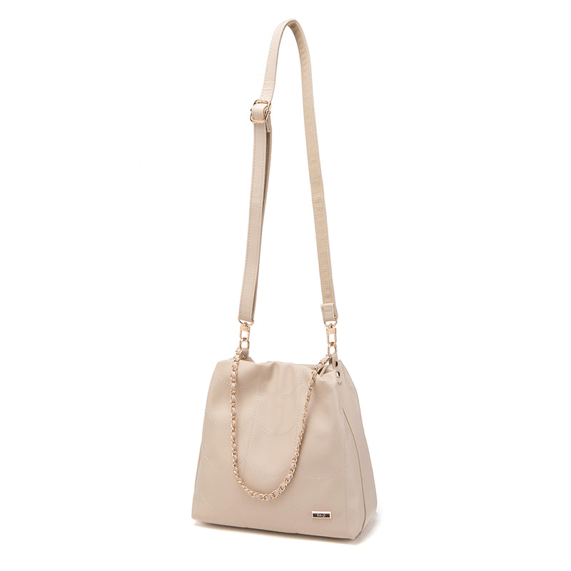 En-ji Bohi Shoulderbag Wanita - Cream