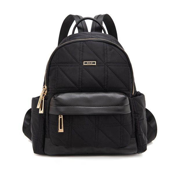 En-ji Memo Backpack Wanita - Black