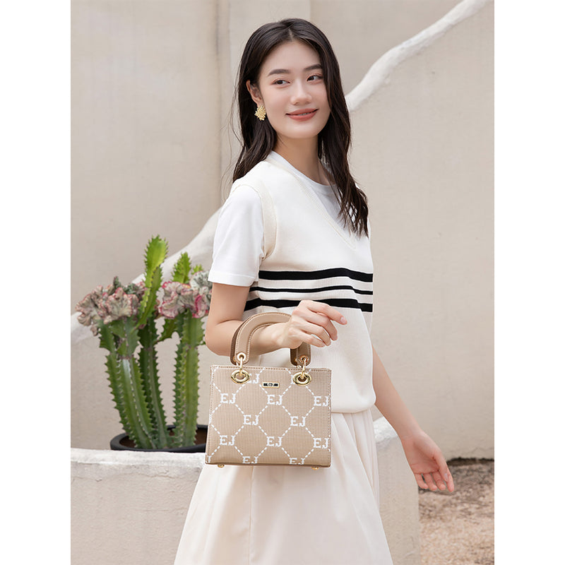 En-ji Geomi Handbag - Ivory