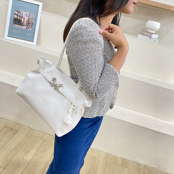 En-ji Kimsun Shoulderbag - Ivory