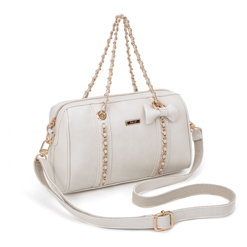 En-ji Lirun Handbag - Ivory