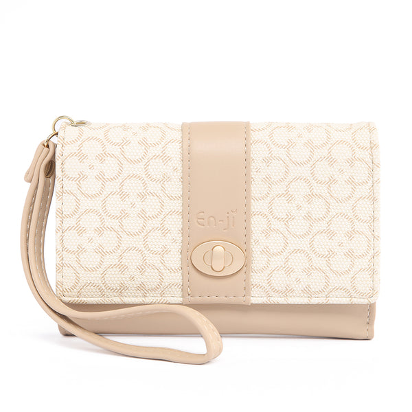 En-ji Hairu Wallet - Cream