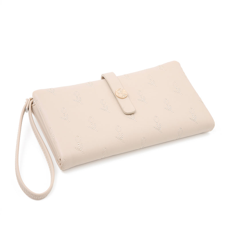 En-ji Daimi Wallet - Cream