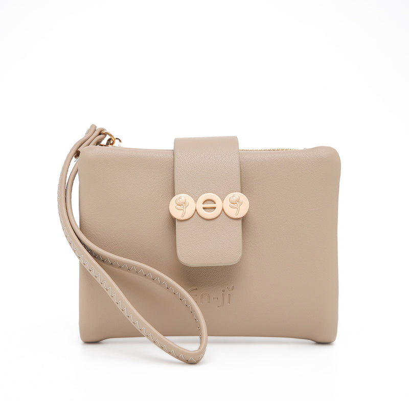 En-ji Jigu Wallet - Cream