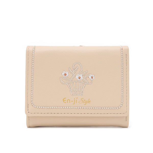 En-ji Nuna Wallet - Cream