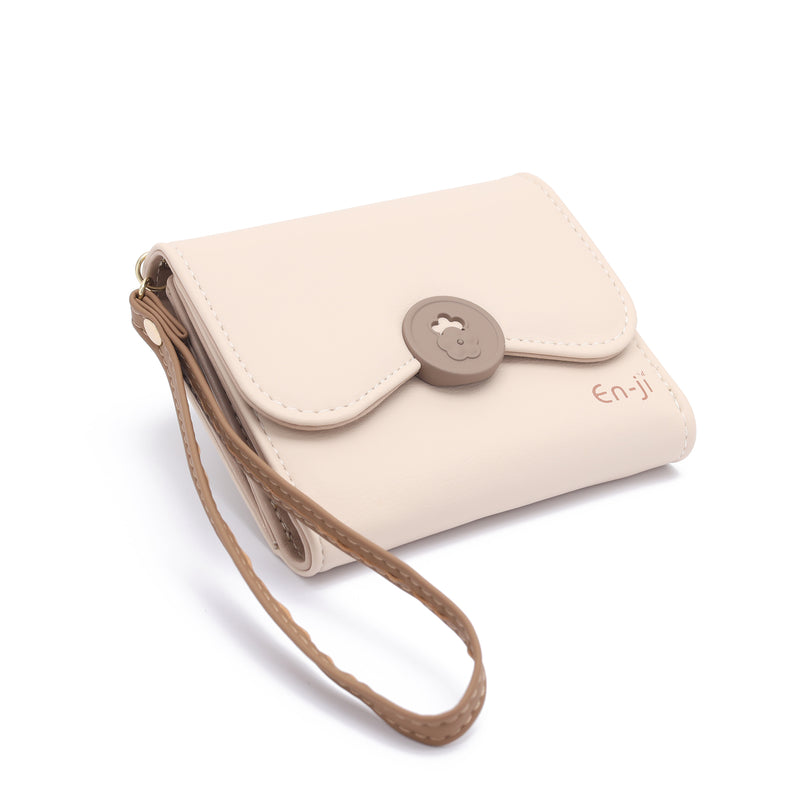 En-ji Yarim Wallet - Cream