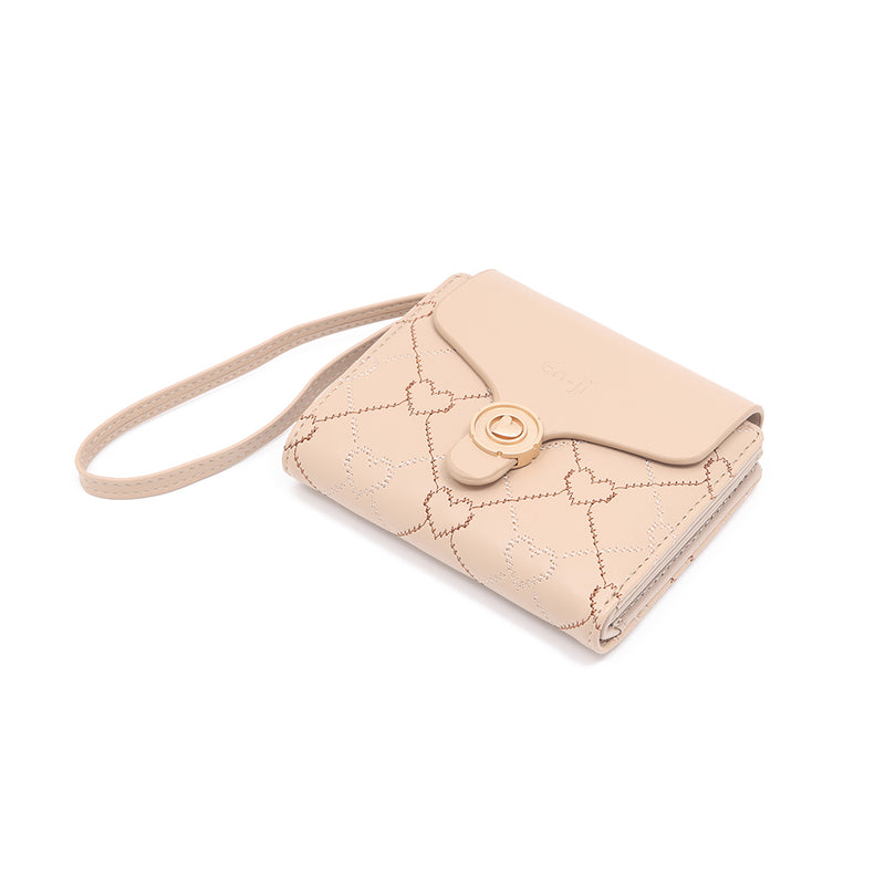 En-ji Eri wallet - Apricot