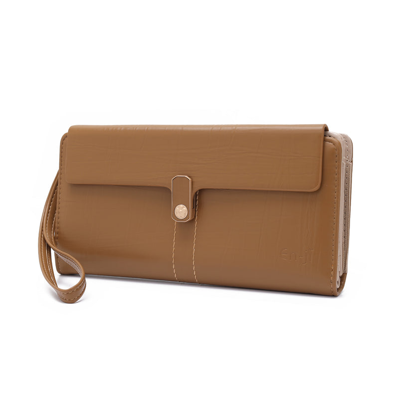 En-ji Yoan Wallet - Camel