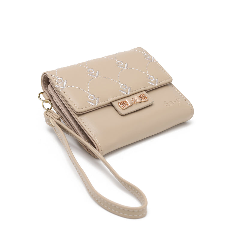 En-ji Muni Wallet - Cream