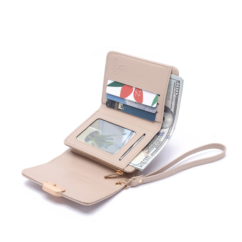 En-ji Yiro Wallet Wanita - Cream