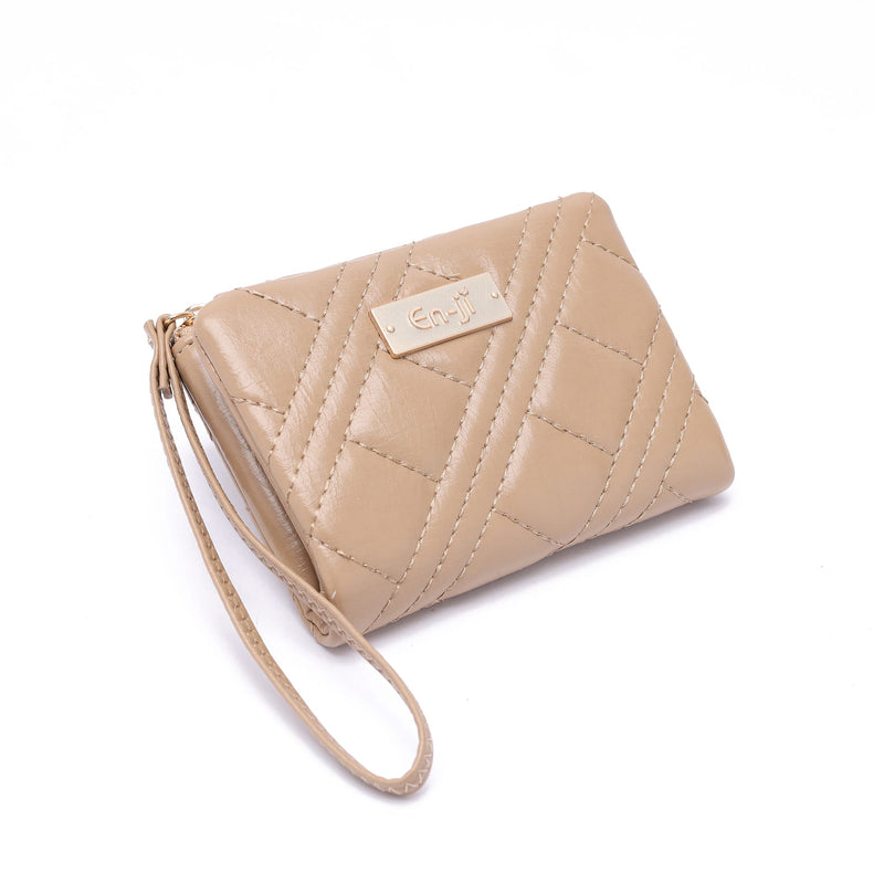 En-ji Bobin Wallet Wanita - Khaki