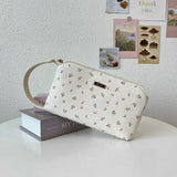 En-Ji Ana Pouch Wanita Warna Latte