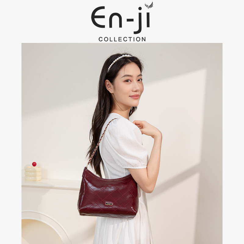 En-ji Neorin Shoulderbag Wanita - Cream