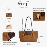 En-Ji Suni Totebag Wanita - Cream