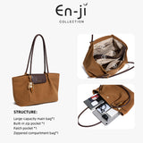 En-Ji Suni Totebag Wanita - Nougat