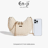 En-Ji Tamin Slingbag Wanita - Cream