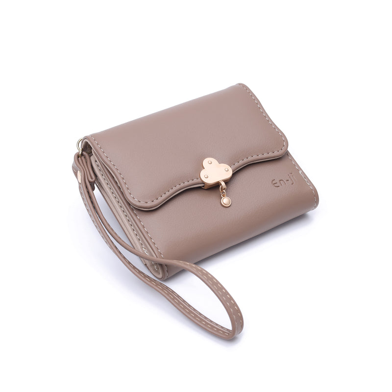 En-ji Nayu Wallet Wanita - Nougat