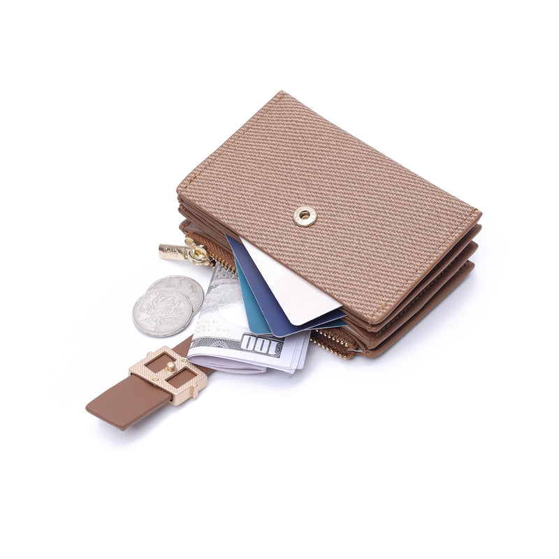 En-ji Rina Wallet Wanita - Nougat