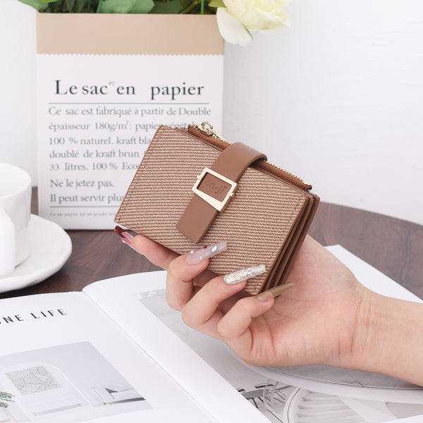 En-ji Rina Wallet Wanita - Nougat