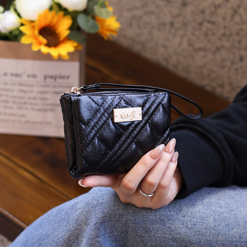 En-ji Bobin Wallet Wanita - Black