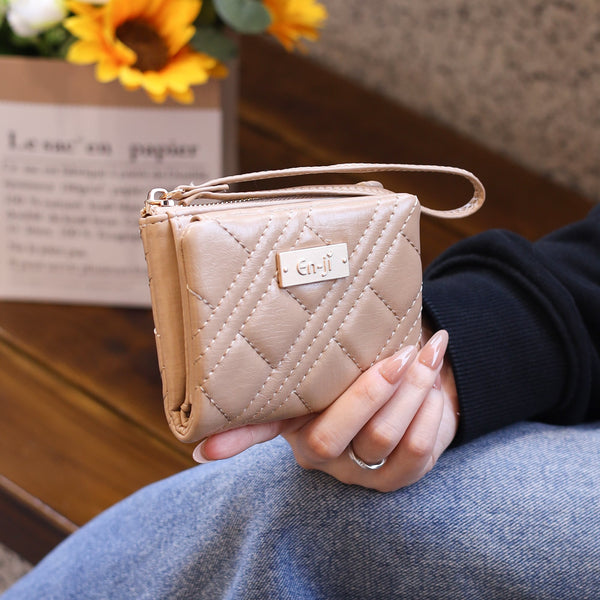 En-ji Bobin Wallet Wanita - Khaki