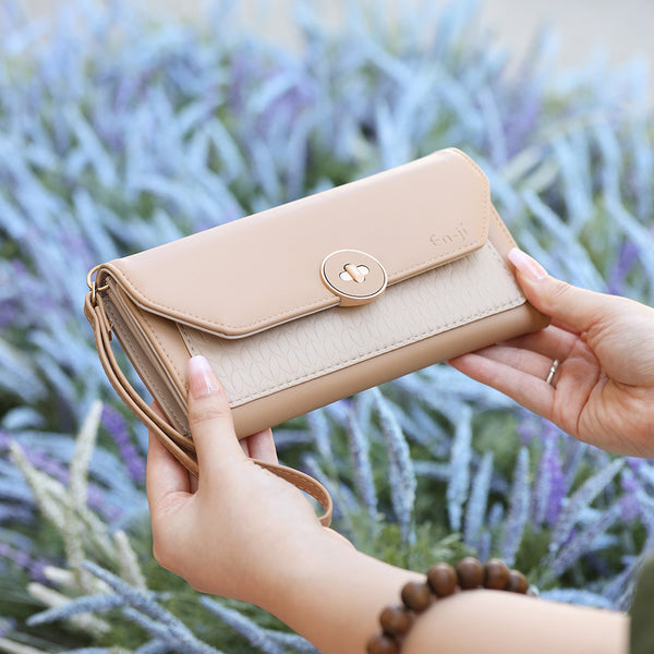 En-ji Nosu Wallet Wanita - Khaki