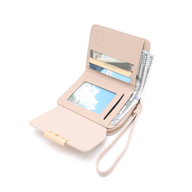 En-ji Kaira Wallet Wanita - Cream
