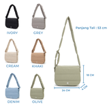 En-ji Jinro Slingbag Wanita - Olive