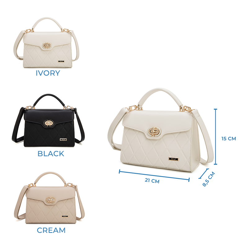 En-ji Nebi Slingbag Wanita - Cream