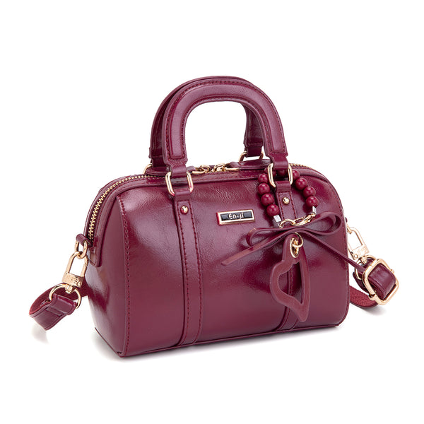 En-ji Yibon Handbag - Cherryred