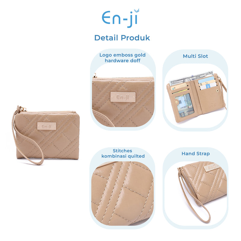 En-ji Bobin Wallet Wanita - Khaki