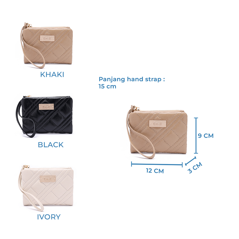 En-ji Bobin Wallet Wanita - Khaki