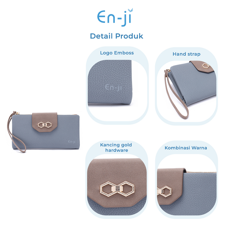 En-ji Doku Wallet Wanita - Blue