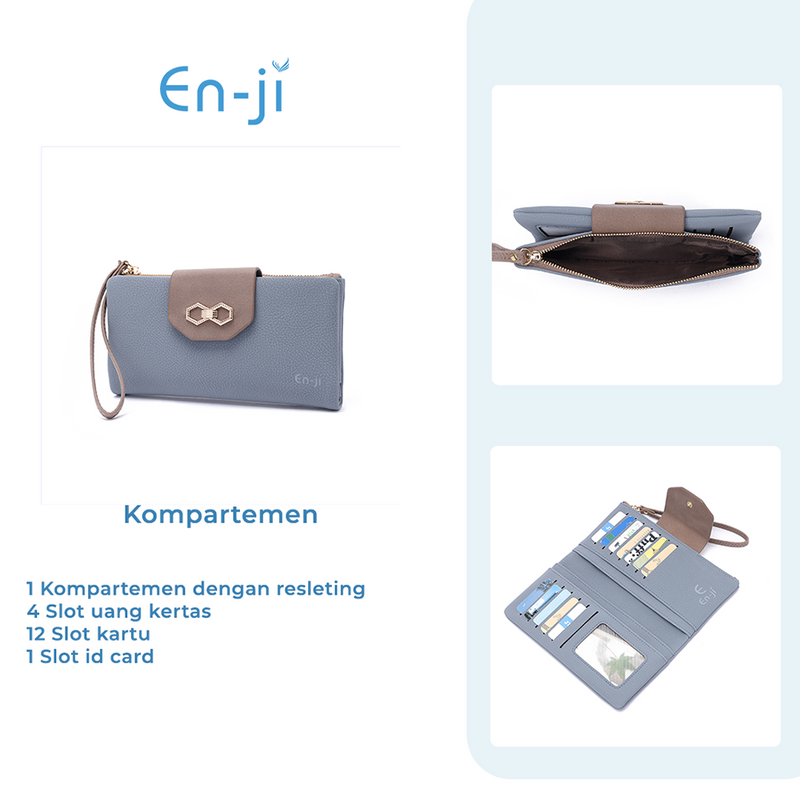 En-ji Doku Wallet Wanita - Blue