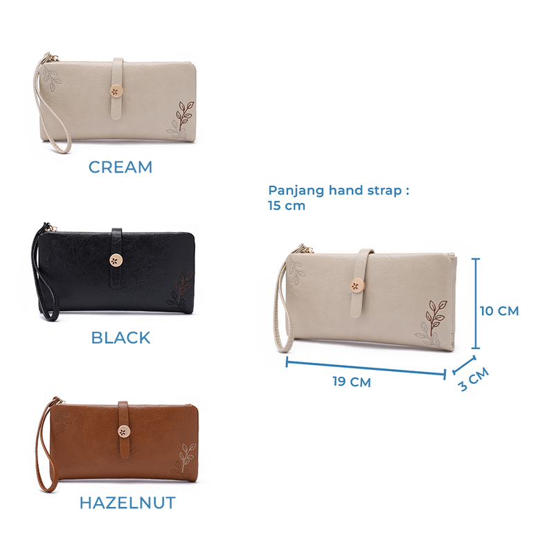 En-ji Dola Wallet Wanita - Hazelnut