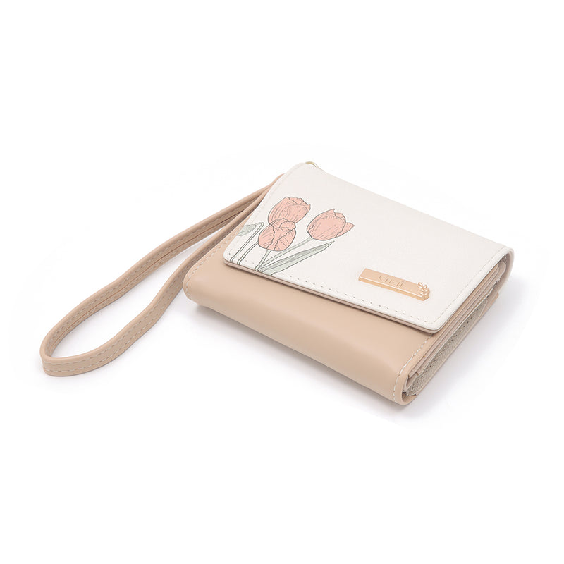 En-ji Yuiko Wallet - Cream