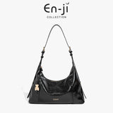 En-Ji Dalmi Shoulderbag Wanita - Black