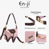 En-Ji Gami Shoulderbag Wanita - Ballerina pink