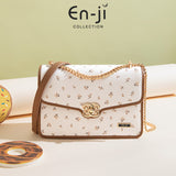 En-Ji Hiji Shoulderbag Wanita Warna Cream