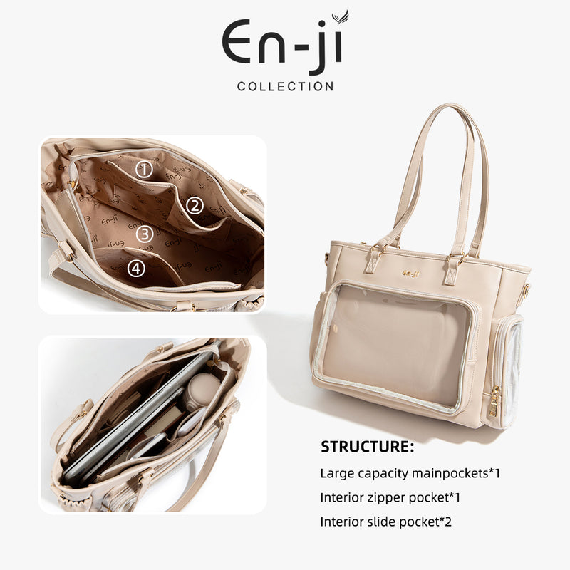 En-ji Itasa Shoulderbag Wanita - Cream