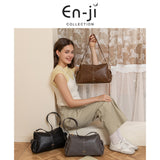 En-Ji Jisu Shoulderbag Wanita - Nougat