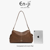 En-Ji Jisu Shoulderbag Wanita - Oolong Grey