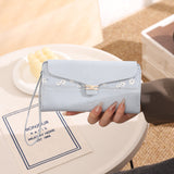 En-Ji Lea Wallet Wanita - Sky blue