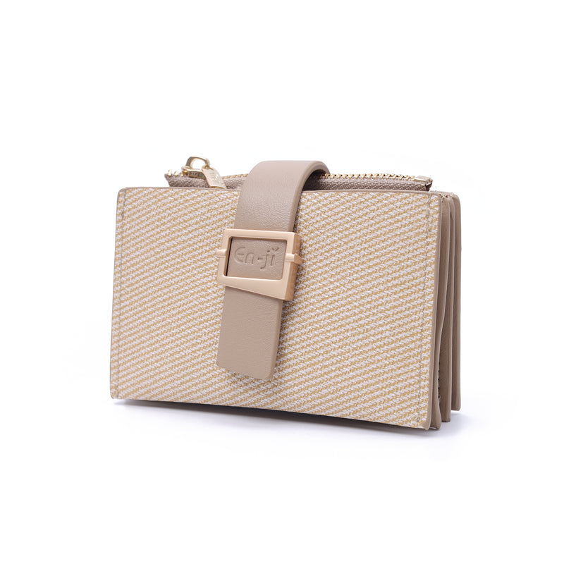 En-ji Rina Wallet Wanita - Cream